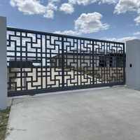 Panneau de séparation autoportant en aluminium découpé au laser pour jardin extérieur, clôture de villa, motif personnalisé