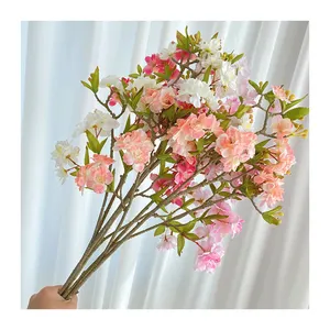 Tige de colle 26 tête de cerise décoration mariage fleurs artificielles décoratives