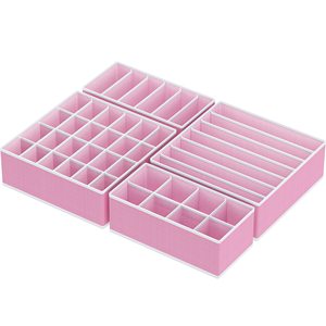 Wholesale 4pack Underwear <b>Drawer</b> Clothing Organizer Fabric Folding Wardrobe Organizer for Baby Clothes Bras - Product Image 2