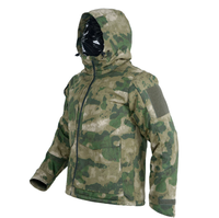 Veste d'hiver tactique pour homme en coton camouflage coupe-vent et imperméable avec capuche, personnalisable ISO