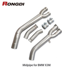 Tubo de Escape Central Individual de Acero Inoxidable 304 para BMW X3M F97 X4M F98 3.0T, Accesorios de Alto Rendimiento con Acabado Cepillado - Product Image 4
