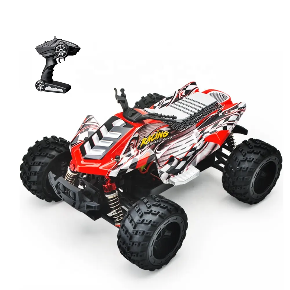2024 New 1/16 RC Off-road Car 2.4G High Speed Toys Vehicle Model 4x4 Fast Hobby Cars Radio Remote Four Wheel Motorcycle For Kids