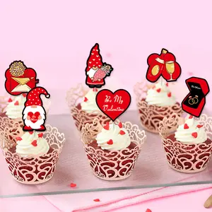 YIWU Wedding Valentine Day Decoration Cake Insert Proposal Party Atmosphere Layout Gnome Insert Plug-in Card Decor
