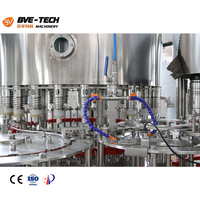 Machine de remplissage de boissons à base de jus d'orange 3-en-1 entièrement automatique, haute précision, électrique, pneumatique, pour bouteilles en verre
