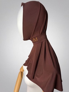<span class=keywords><strong>Voile</strong></span> instantané en jersey de bambou pour le menton avec sous-<span class=keywords><strong>bonnet</strong></span> intégré, foulard musulman en jersey, écharpes et châles ethniques - Product Image 5