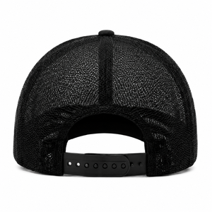 Casquettes de baseball noires ajustables en gros pour homme, avec logo personnalisé brodé/imprimé, casquettes de camionneur en maille, casquettes snapback - Product Image 3