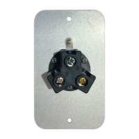 Stopkontak dinding listrik, harga laris 20A 277 AC Nema 7-20R pisau lurus Outlet dinding Listrik Flush Mount wadah