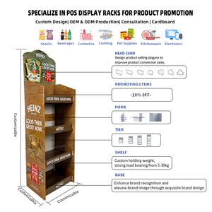 Factory Custom Low MOQ Corrugated Floor Displays POP Cardboard Free <b>Standing</b> Display Unit for Back-to-School Stationery Retailer - Product Image 6