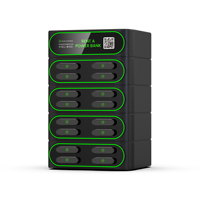 Propre usine de vente automatique de production OEM ODM Portable partage Power Bank 16 emplacements batterie Encounter Machine chargeur Portable
