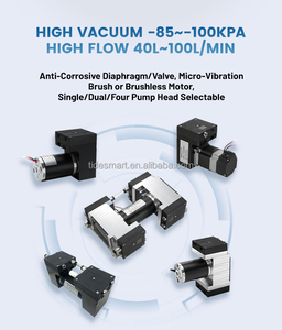 סגסוגת אלומיניום משאבת דיאפרגמה מיני ואקום גבוה ואקום אולטימטיבי DC משאבת יניקת גז מעבדה משאבת ואקום ללא שמן - Product Image 6