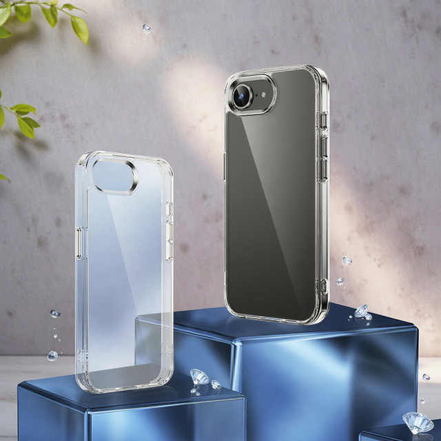 High Quality Clear Acrylic Mobile Phone case for iPhone 16E Anti-shock Back Cover for iPhone for Samsung Series