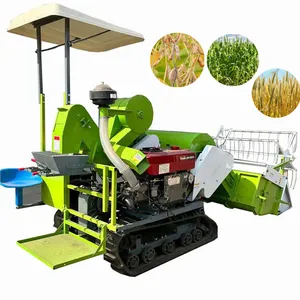 Millet Maize Corn Soybean Paddy Harvesting Machine Combine Rice Grain Soy Bean Harvester Price