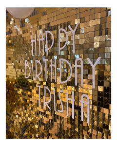 ألواح جدارية لامعة مرصعة بالترتر باللون الذهبي والفضي لحفلات أعياد الميلاد ، لوحات جدارية لامعة مربعة من الذهب والترتر - Product Image 3