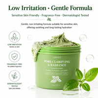 Masque facial purifiant au basilic sacré et eau carbonatée, à appliquer et à rincer, pour un nettoyage en profondeur des pores et des points noirs - Meilleure vente