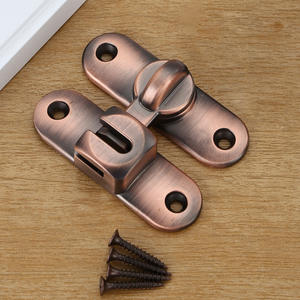 Loquet de protection de porte de grange coulissante à 180 degrés Boucle à moraillon en alliage de zinc Loquet de sécurité pour porte de grange - Product Image 6