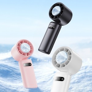 F20 Cooling <b>Mini</b> Fan Bladeless Rechargeable USB Portable <b>Desk</b> Fan Black White Pink 6-8H Battery Life - Product Image 2
