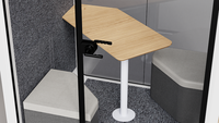 Cabine d'isolation acoustique portable et moderne, réglable, avec cadre en aluminium, pour enregistrement, interprétation et studio vocal, pièce insonorisée modulaire
