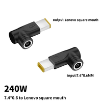 Pour alimentation pour ordinateur portable D.ell/H.P, 7.4*0.6mm grand port à petit port 4.5*3.0mm convertisseur 240W adaptateur charge pour ordinateur portable