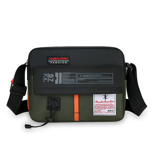 Sac bandoulière homme LJD910 en tissu Oxford vert militaire imperméable, sac de poitrine pour trajets quotidiens Printemps 2025 - Product Image 4