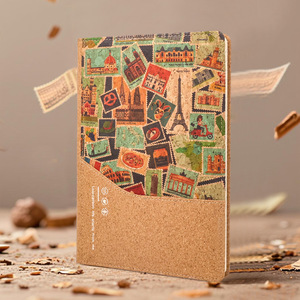 Libreta de Direcciones Creativa y Ecológica en Stock, de PU con Corcho Impreso y Posos de Café, Recuerdo de Viaje, Regalo Empresarial, A5, Sin Encuadernación - Product Image 2