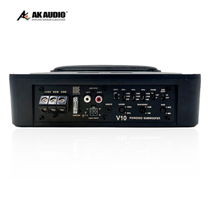 Subwoofer de voiture AK-26S, modèle compétition usine, le plus récent, 10 pouces, ultra-plat, en aluminium, actif, 12V DC, 150W RMS, pour installation sous le siège - Product Image 5