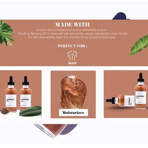 <span class=keywords><strong>Huile</strong></span> bronzante sans soleil hydratante effet soleil bronzé, marque privée OEM/ODM - Product Image 2