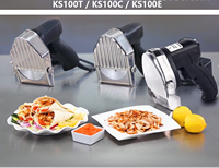 Trancheuse à Kebab Électrique Commerciale avec 2 Lames en Acier Inoxydable, Coupe-Viande Sans Fil pour Shawarma, Conception Portable pour Restaurants - Garantie 1 An