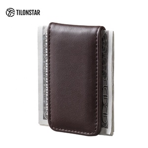 TILONSTAR TMC101P Cartera Delgada Bifold de Cuero Genuino con Clip Magnético para Billetes, Capacidad para hasta 15 Billetes, Ideal para el Uso Diario - Product Image 1