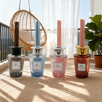LITBRIGHT Diffuseur de parfum de luxe en vrac 85 ml pour la maison et l'hôtel, diffuseur d'huiles essentielles, bâtonnets aromatiques, coffret cadeau avec emballage