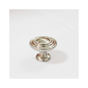<strong>Brushed</strong> Brass Cabinet <strong>Knob</strong> Round Solid Brass <strong>Drawer</strong> <strong>Knob</strong> Furniture Hardware - Product Image 2