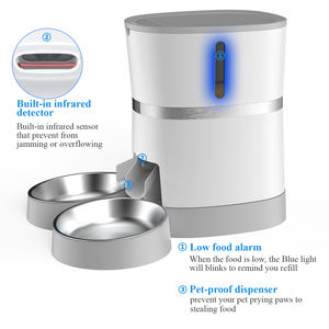 Bol d'<span class=keywords><strong>eau</strong></span> automatique pour chaton, lait, minuteur automatique, <span class=keywords><strong>fontaine</strong></span> lente pour animal de compagnie, ensemble, distributeur de nourriture pour chiots et chats - Product Image 3