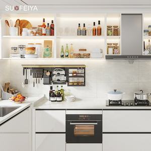 Sofeyia ตู้ครัวทรงสูงตู้ห้อง<span class=keywords><strong>ครัว</strong></span>ทาสีแล็กเกอร์เคลือบเงาสีขาวทันสมัยออกแบบได้ตามที่ต้องการ - Product Image 4