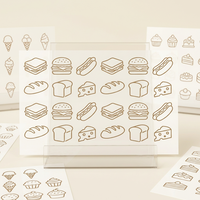 Pochoir réutilisable de qualité alimentaire pour pâtisserie, pochoir durable en PET pour la décoration de gâteaux et de biscuits et les loisirs créatifs