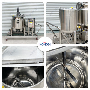 Food Grade Stainless Steel <b>Reactor</b> Tank CIP Automatic Cleaning Motor 300L Capacity PLC Controlled Mixing System for Liquid Food - Product Image 5