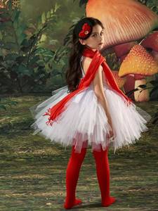Disfraz de Muñeco de Nieve para Niños, Vestido de Tul Blanco con Accesorios para la Cabeza, Ropa Navideña para Niñas, Éxito de Ventas 2026 - Product Image 4