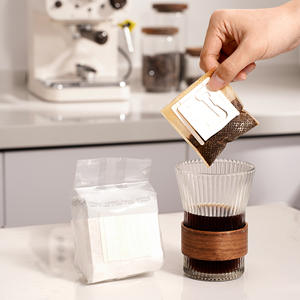 Filtre à café et à thé personnalisé en papier, sachet à filtre à café suspendu, type jetable, portable, sachet à filtre à café en pulpe de bois vierge à 100% - Product Image 3