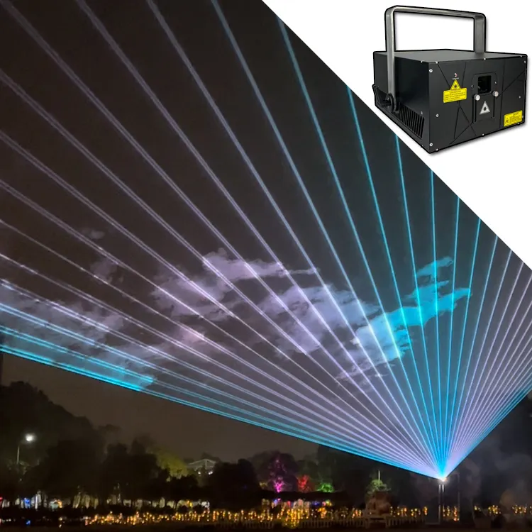 Outdoor Professional Audio Portable Dj 20Watts Rgb Stage Laser Light Machine Show Equipment