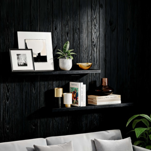 <span class=keywords><strong>Étagère</strong></span>s murales flottantes rectangulaires en bois massif et acier revêtu industriel à quatre niveaux pour la décoration murale, <span class=keywords><strong>rangement</strong></span> pour <span class=keywords><strong>cuisine</strong></span> et salle de bain - Product Image 5