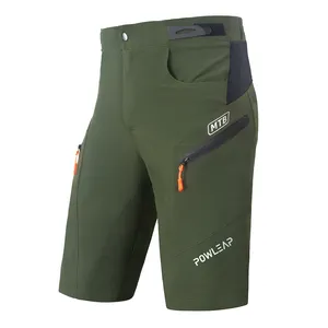 Günstiger Preis Benutzer definierte Herren Mountainbike Shorts Atmungsaktive wasser abweisende Mtb Shorts mit mehreren Reiß verschluss taschen