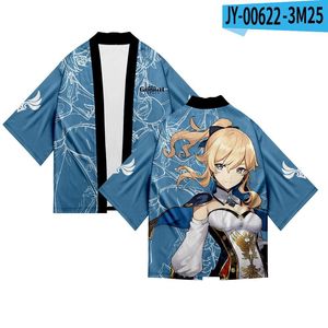 Genshined <span class=keywords><strong>Impact</strong></span> Klee Zhong Li Ke Qing <span class=keywords><strong>Paimon</strong></span> Xiao Cosplay Impression 3D Haori Cartoon Vêtements Anime Kimono Cape - Product Image 5