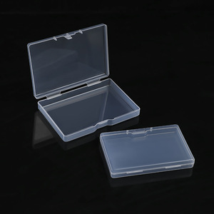 Transparent Plastic Storage Box Square PP Jewelry Small Parts Fishing Gear Packaging Case Desktop Organizer 14g-18g - Product Image 1