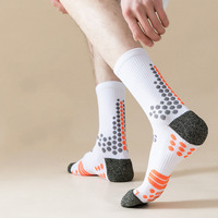 Chaussettes de Performance Personnalisées Fitness Nano Cuivre Anti-Odeur Chaussettes de Sport 3D Dots Coolmax Compression Chaussettes de Course