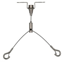 Sistema de cable colgante de alta calidad para panel de luz Led con pinza de Cable en forma de T