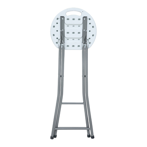 Vente <span class=keywords><strong>en</strong></span> gros HDPE léger facile à transporter petit <span class=keywords><strong>tabouret</strong></span> rond <span class=keywords><strong>pliant</strong></span> <span class=keywords><strong>en</strong></span> <span class=keywords><strong>plastique</strong></span> blanc tabourets rétractables Camping Portable - Product Image 2