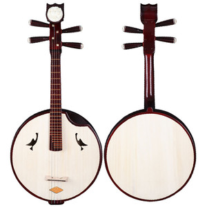 Instrument de <span class=keywords><strong>musique</strong></span> national chinois, zhongruan en acajou, grade bronze, <span class=keywords><strong>test</strong></span> pour débutants - Product Image 1