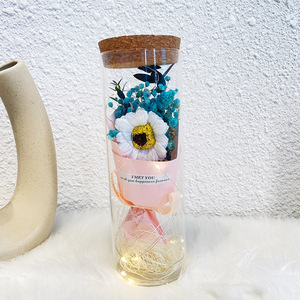 Bouteilles de souhait <span class=keywords><strong>pour</strong></span> cadeau d'anniversaire <span class=keywords><strong>pour</strong></span> filles, bouquet de fleurs artificielles romantiques, tenue longue durée, <span class=keywords><strong>pour</strong></span> <span class=keywords><strong>la</strong></span> saint-valentin, <span class=keywords><strong>2022</strong></span> - Product Image 6