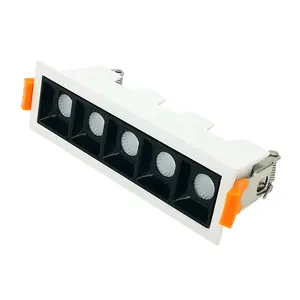 Lampu Linear Led Tersembunyi 10W, Lampu Sorot Bawah 5 Kepala 10W untuk Kantor Komersial