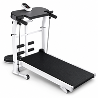 Tapis roulant en PVC pour usage domestique, petit, silencieux, pliable, mécanique, multifonctionnel, équipement de fitness d'intérieur