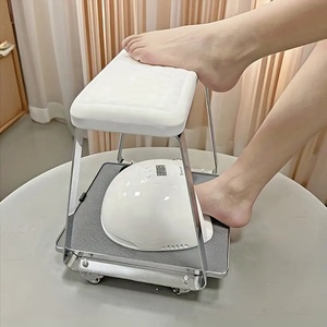 Professional Pedi Foot Stand Rest Movable Tool Tray Portable Salon Pedicure Footrest <b>Adjustable</b> Nail Spa for Living Room Mall - Product Image 1