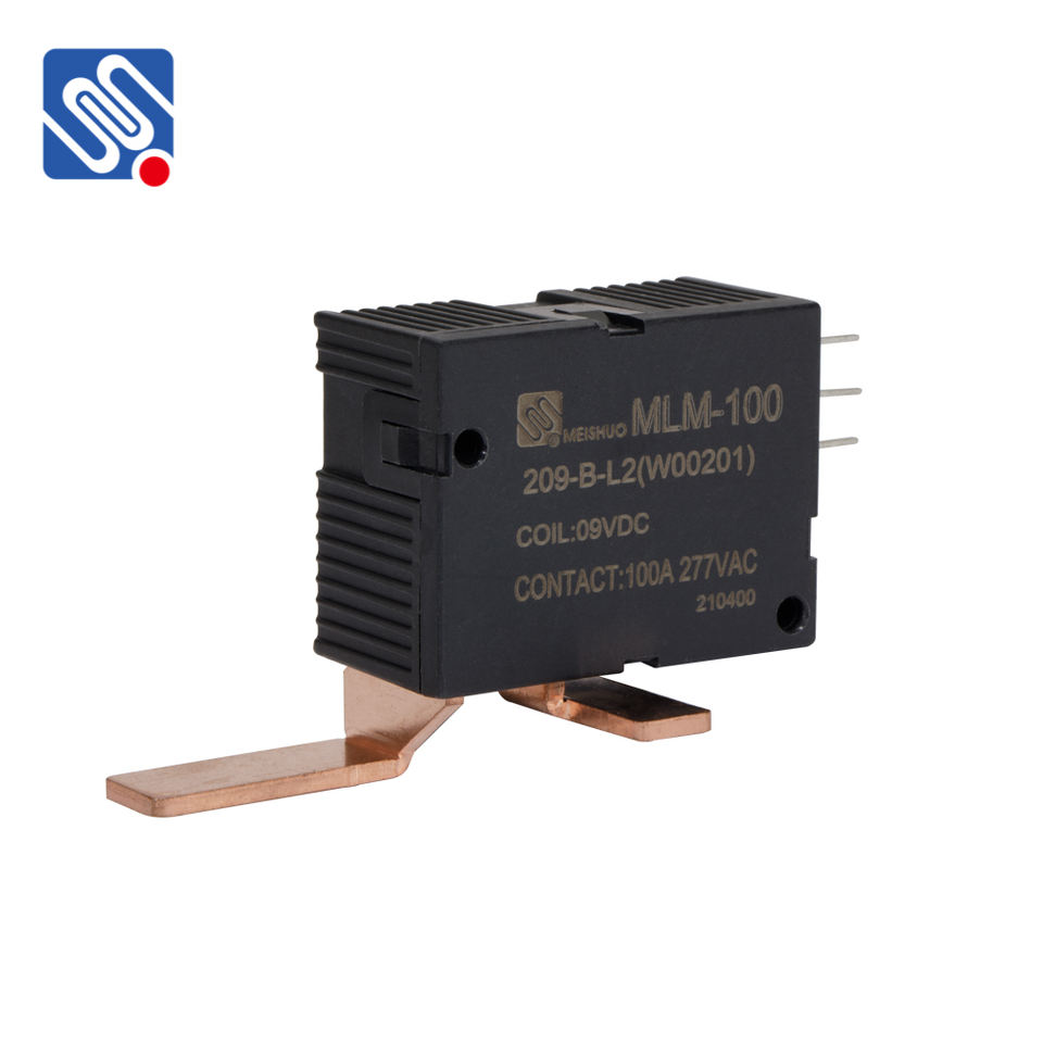 Meishuo MLM-100-209-B-L2 High Power 100A Bistable Latching Relay Miniature Size High Power Contact 9V Coil Switching